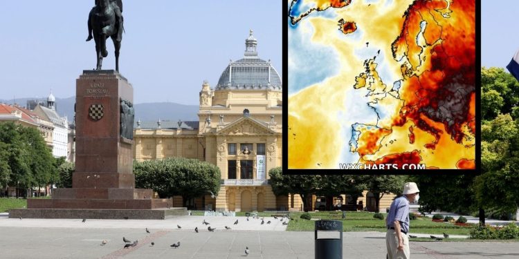 Oko Hrvatske se zacrnilo na karti, meteorolozi upozorili na fenomen: ‘Zračna masa se značajno zagrijava’