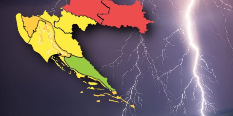 Opako nevrijeme ide prema Hrvatskoj, izdan najviši stupanj upozorenja: Uskoro će udariti