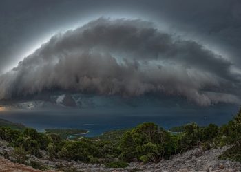 Ovako izgleda promjena vremena iznad Lošinja