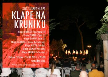 Ovog petka ne propustite XIII. Susret klapa “Klape na Kruniku”