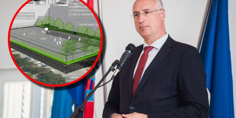 PREDSTAVLJEN PLAN ZA KOMUNALNI CENTAR NA KMANU Banovina je objavila arhitektonski koncept, u planu je garaža s 195 parkirnih mjesta