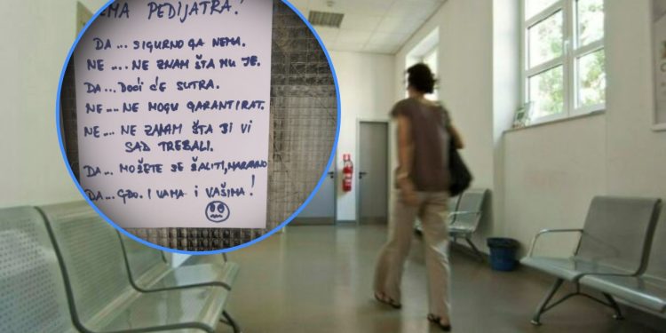 Pljušte reakcije na poruku medicinske sestre na ambulanti: ‘Da, gospođo i vama i vašima’