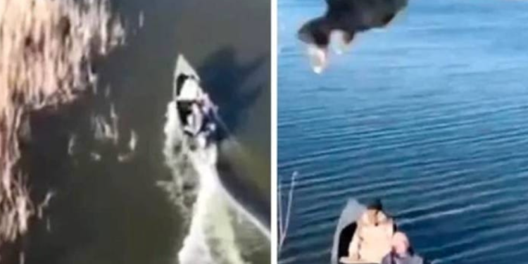 Ribar Ukrajinac pogodio ruski dron