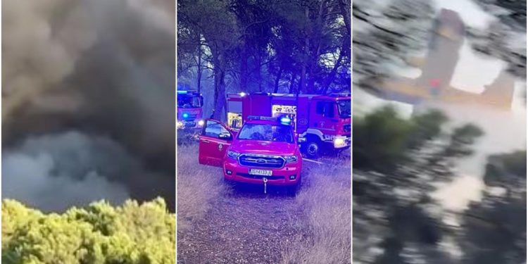 Slobodna Dalmacija – Apokaliptični kadrovi stižu s terena, buktinja guta sve pred sobom, vatrogasce čeka burna noć