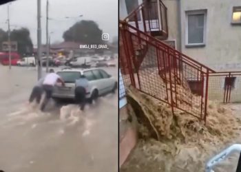 Srpska prijestolnica u kaosu, bujice, gejziri, vodopadi: ‘Vučić je uspio, Beograd je na vodi’