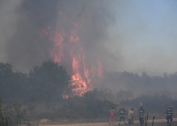 Teška borba s vatrom kod Skradina, brane se kuće: ‘Situacija je dosta teška’