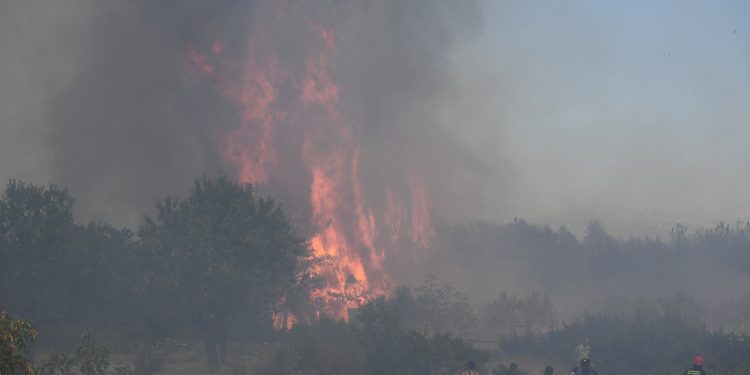 Teška borba s vatrom kod Skradina, brane se kuće: ‘Situacija je dosta teška’