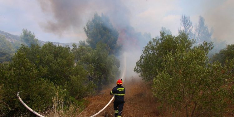 VATRENA BUKTINJA KOD OREBIĆA Požar zaprijetio kućama