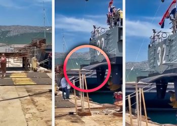 VIDEO Kakav “crnjak”: U splitskom škveru ova boca šampanjca stvorila je rijetko viđene scene