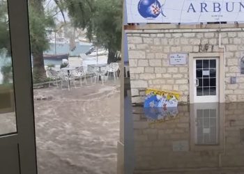 (VIDEO) NEVRIJEME NA BRAČU Udar groma izazvao požar, poplavljen i Supetar