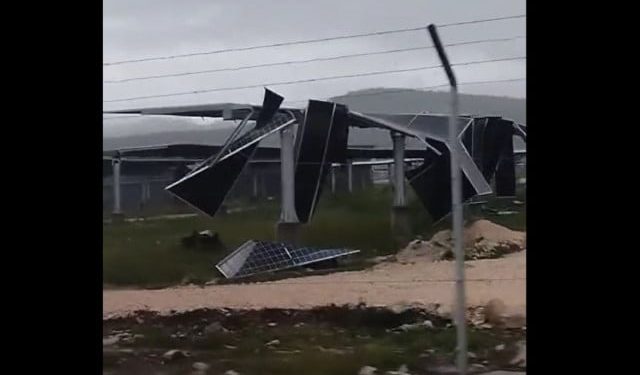 VIDEO Nevrijeme prouzročilo velike štete na solarnim farmama u Hercegovini