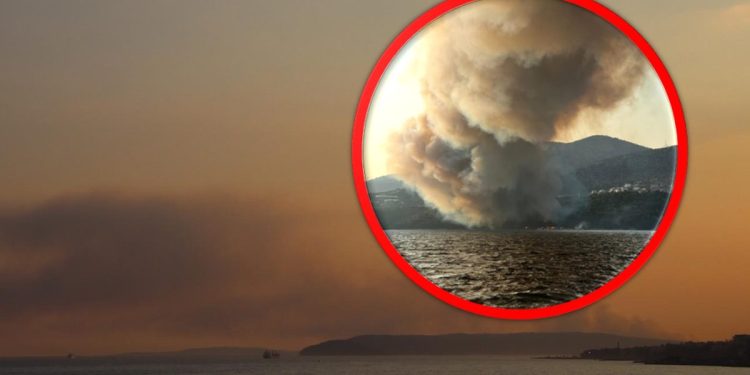 VIDEO Ogromni požar u blizini turističkog naselja: “U pomoć je stigla i pomorska policija…”