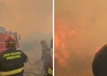 VIDEO Pogledajte kako vatrogasci brane kuću kod Trogira