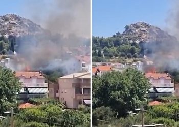 VIDEO Vatrena buktinja u Solinu, pogledajte što smo snimili