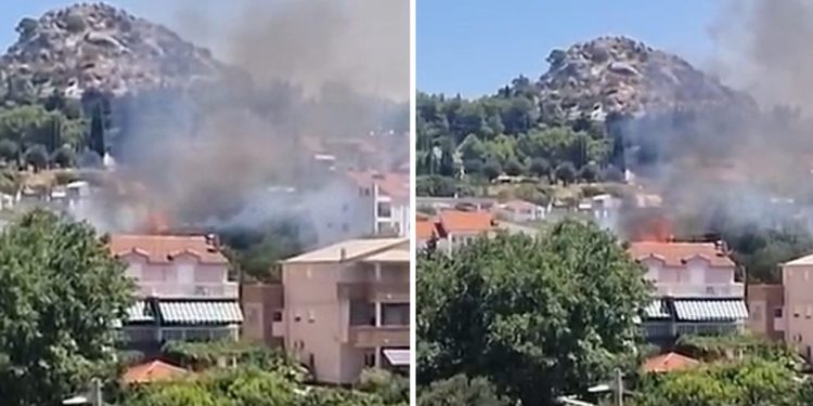 VIDEO Vatrena buktinja u Solinu, pogledajte što smo snimili