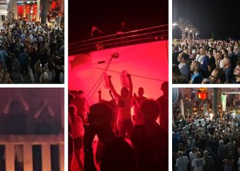 VIDEO Vrije u Hvaru, stotine prosvjednika na rivi. Vlasnik Garifula i osoblje se pojavili na terasi, nastale burne reakcije: “Ne idemo kući dok god radi Carpe Diem”