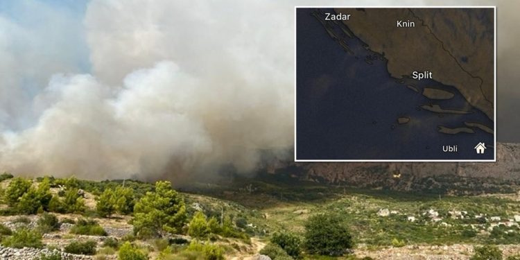 Veliki dalmatinski požari vide se i na satelitskim snimkama. Evo kakvo je stanje na požarištu u Tučepima