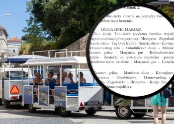 Zanimljiva objava Jakova Prkića. Ovaj vlakić prometuje ulicama Splita, ali nešto drugo je jako čudno. Evo što…