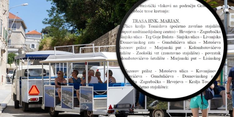 Zanimljiva objava Jakova Prkića. Ovaj vlakić prometuje ulicama Splita, ali nešto drugo je jako čudno. Evo što…