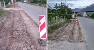 Raštani nogostup trotoar