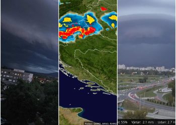 Stiglo olujno nevrijeme, prijete i superćelije! Slovenci: ‘Pogledajte ovaj oblak, ne izgleda dobro…‘