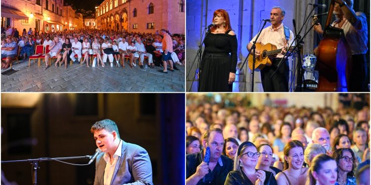 Klape na Stradunu: Prekrasna večer pjesme i emocija, pale i čestitke Barakudama