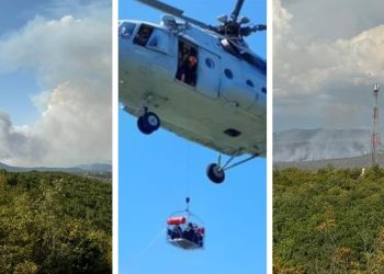 Apel planinara. “Nitko ne gasi požar na Ošjaku na Dinari, planinarsko sklonište u opasnosti”. Županijski zapovjednik: “Helikoperom diženo snage”