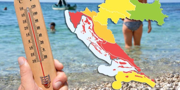 CRVENI METEOALARM ZA OBALU Vruće i… vrlo vruće!