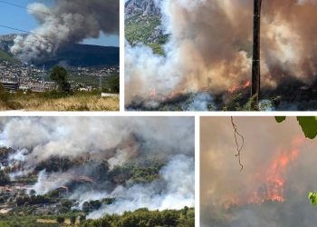 Drama u Rupotini: Požar gase vatrogasci sa splitskog, solinskog i kaštelanskog područja. Stižu i četiri kanadera