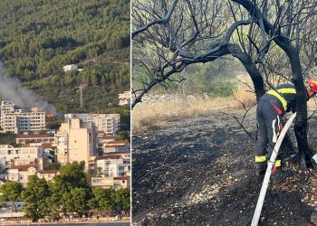 Gorjelo je u Makarskoj, buktinja je bila blizu POS-ovih zgrada