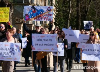 HOĆE LI SE IZBJEĆI ŠTRAJK Vlada HNŽ-a ponudila povećanje plaća i jednokratnu pomoć prosvjetnim radnicima