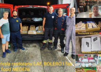 HVALEVRIJEDNA AKCIJA SE NASTAVLJA Dva prijatelja iz Splita ponovno su organizirali donacije hrane i pića za vatrogasce na terenu