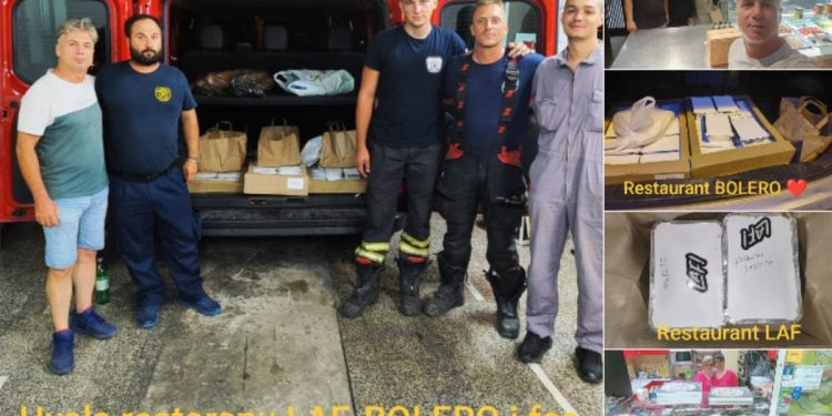 HVALEVRIJEDNA AKCIJA SE NASTAVLJA Dva prijatelja iz Splita ponovno su organizirali donacije hrane i pića za vatrogasce na terenu