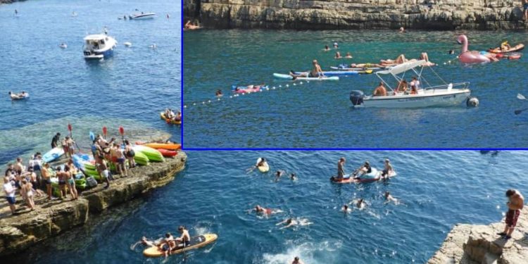 KAOS U PULI Na Galebovim stijenama plovila vezuju za brane koje bi trebale štititi kupače