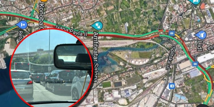 KRKLJANAC NA ULAZU U SPLIT Gužve su ogromne, vozači lude: “Nikako doć’ doma”