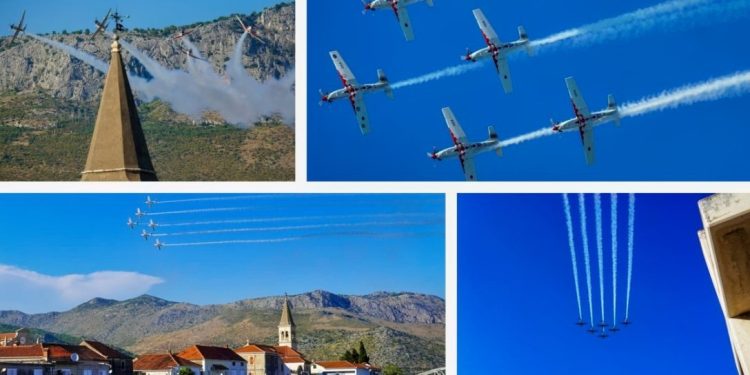 “Krila Oluje” oduševila akrobacijama iznad Opuzena, uvod je to u 27. Maraton lađa