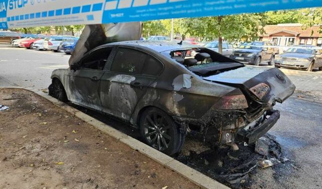 MOSTAR Izgoreni automobil u vlasništvu Slavena Zeljke