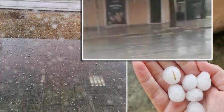NEVRIJEME S TUČOM U ISTRI Temperatura se strmoglavila s 35 na 17 °C!