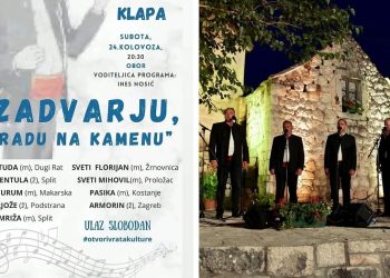 Ne propustite 8. smotru klapa u Zadvarju, nastupaju vrsne dalmatinske klape