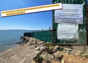 OGRADILI 2 km POMORSKOG DOBRA Kamp Straško kod Novalje na Pagu direktno krši Zakon i uvjete koncesije: “Ne možete uz more, morate kroz kamp!”