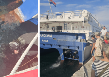 Opet problemi na Jadroliniji. Katamaran prema Visu nije mogao krenuti, intervenirali ronioci