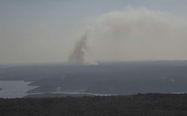 POŽAR KOD PULE Gori šuma i trava, a vjetar mijenja smjer