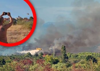 Planulo na zadarskom području, zemaljske i zračne snage u akciji: “Radimo sve kako bi požar do noći stavili pod kontrolu”