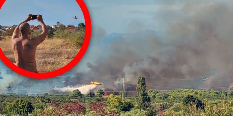 Planulo na zadarskom području, zemaljske i zračne snage u akciji: “Radimo sve kako bi požar do noći stavili pod kontrolu”