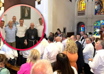 Plenković i Primorac u Sinju: Primio ih upravitelj Svetišta Gospe Sinjske