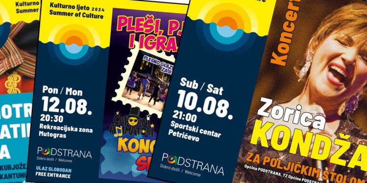 Pregršt događaja u Podstrani. Evo što se priprema u kolovozu, nastupit će i Zorica Kondža