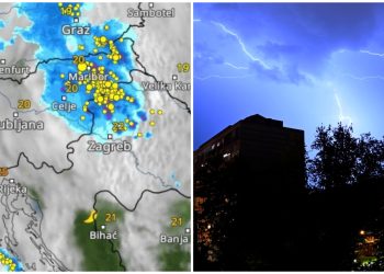 Radar otkriva, ovo nevrijeme juri prema Hrvatskoj: U Sloveniji rušilo stabla