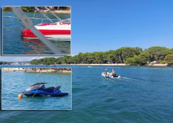 Ronioci iz Medulina zabrinuti za sigurnost: “Turisti presjekli ogradu od kupališta i privezali svoja plovila