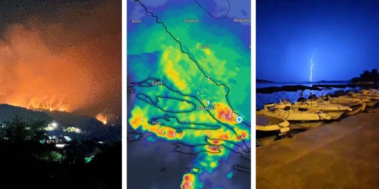 SPAS S NEBA Noćas pala kiša i na trogirskom i makarskom području, kod Dograda su pljuskovi doslovno spasili situaciju