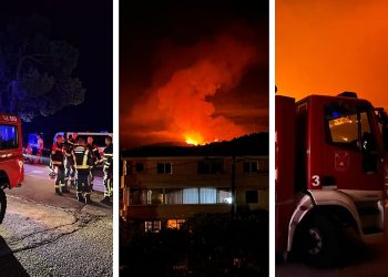 TREĆA BESANA NOĆ ZA DALMATINSKE VATROGASCE Načelnica: “Očekujemo pomoć zračnih snaga tijekom petka”; Požar u Vrsinama i dalje bjesni
